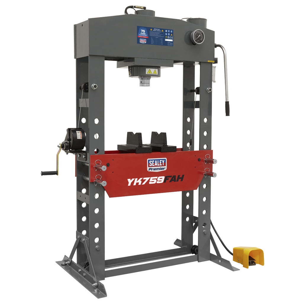 Air/Hydraulic Floor Type Press with Foot Pedal 75 Tonne YK759FAH