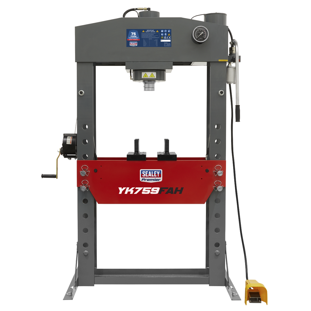 Air/Hydraulic Floor Type Press with Foot Pedal 75 Tonne YK759FAH