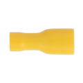 Fully Insulated Female Terminal 6.3mm, Yellow - Pack of 100 YT11
