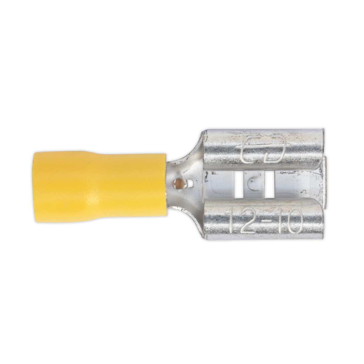 Push-On Female Terminal 9.5mm, Yellow - Pack of 100 YT14