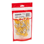 Easy-Entry Ring Terminal 6.4mm (1/4"), Yellow - Pack of 100 YT19
