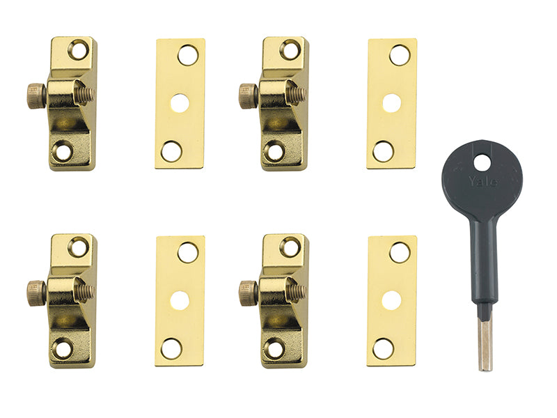 8K118 Economy Window Lock White Finish Pack of 4 Visi