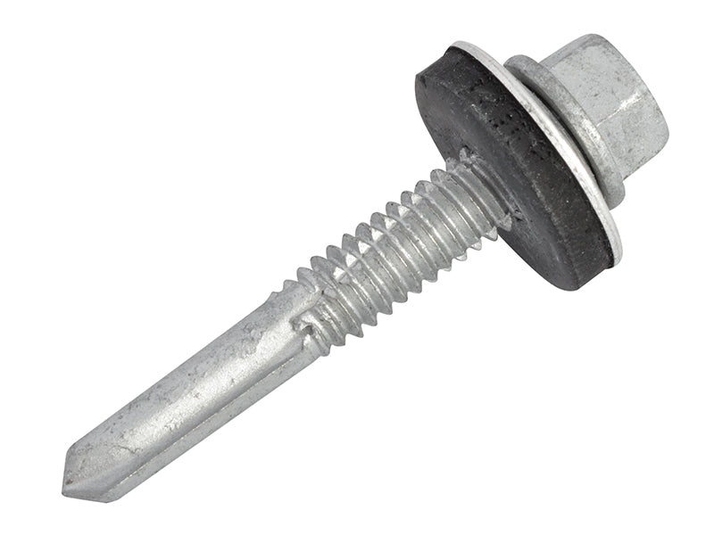 TechFast Hex Head Roofing Screw Self-Drill Heavy Section 5.5 x 35mm Pack 100    