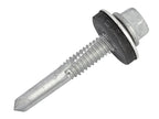 TechFast Hex Head Roofing Screw Self-Drill Heavy Section 5.5 x 35mm Pack 100    
