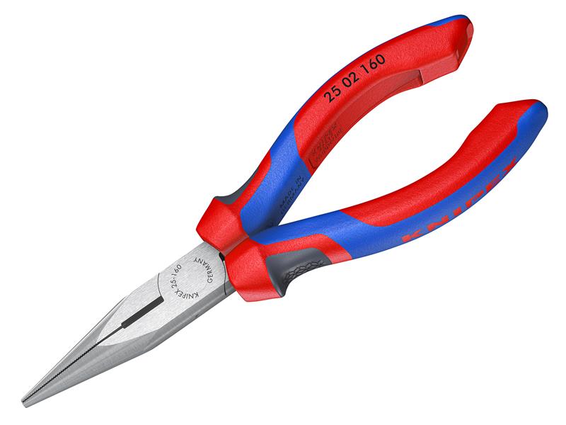 25 02 160 Snipe Nose Side Cutting Pliers Comfort Handles 160mm                  