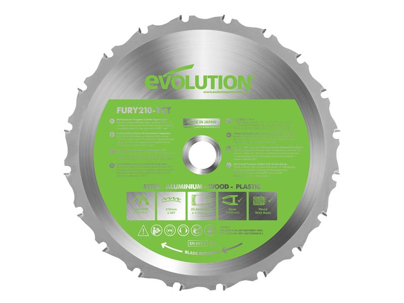 FURY® Multi-Purpose TCT Circular Saw Blade 255 x 25.4mm x 24T