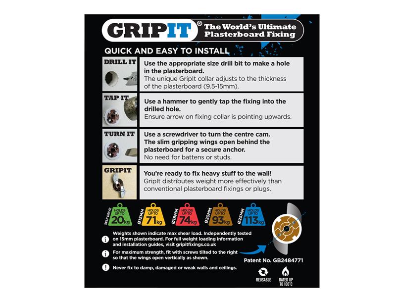 Brown Plasterboard Fixings 20mm (Pack 25)                                       