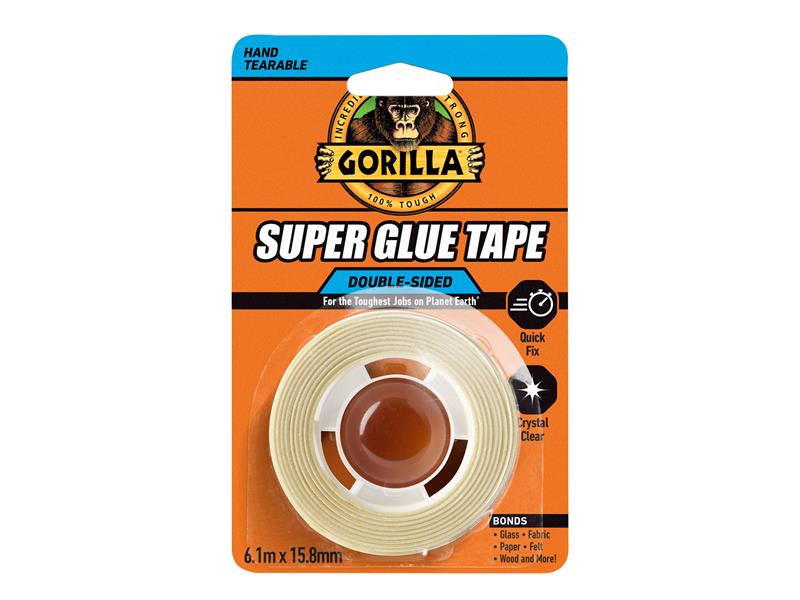 Gorilla Super Glue Tape 15.8mm x 6.1m                                           