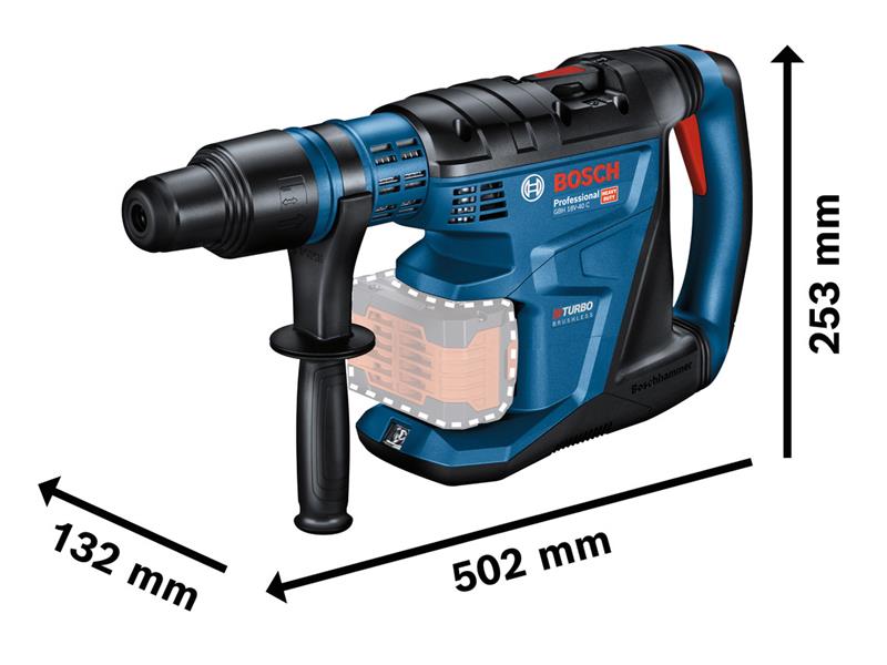GBH 18V-40 C Professional BITURBO SDS-Max Rotary Hammer 18V Bare Unit           