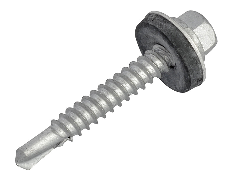 TechFast Hex Head Roofing Screw Self-Drill Light Section 5.5 x 38mm Pack 100    