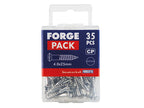 Multi-Purpose Screw SL Raised Head Chrome Plated 4.0 x 25mm ForgePack 35        