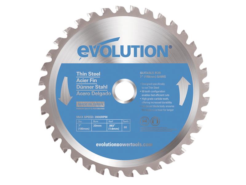 Thin Steel Cutting Circular Saw Blade 210 x 25.4 x 68T