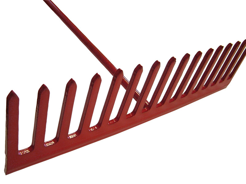 Asphalt Rake 16 Flat Teeth - Tubular Steel Shaft                                