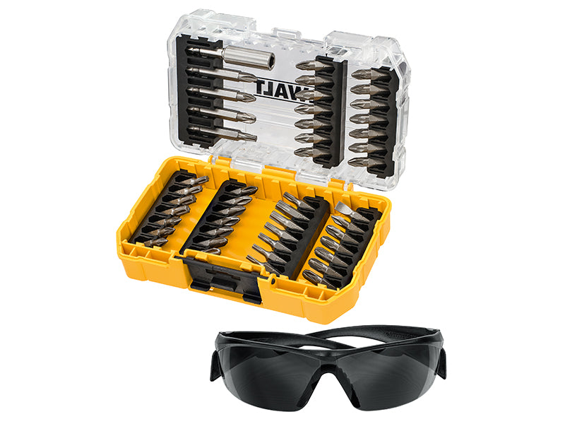 DT70703 Screwdriving Set, 47 Piece + Safety Glasses                             