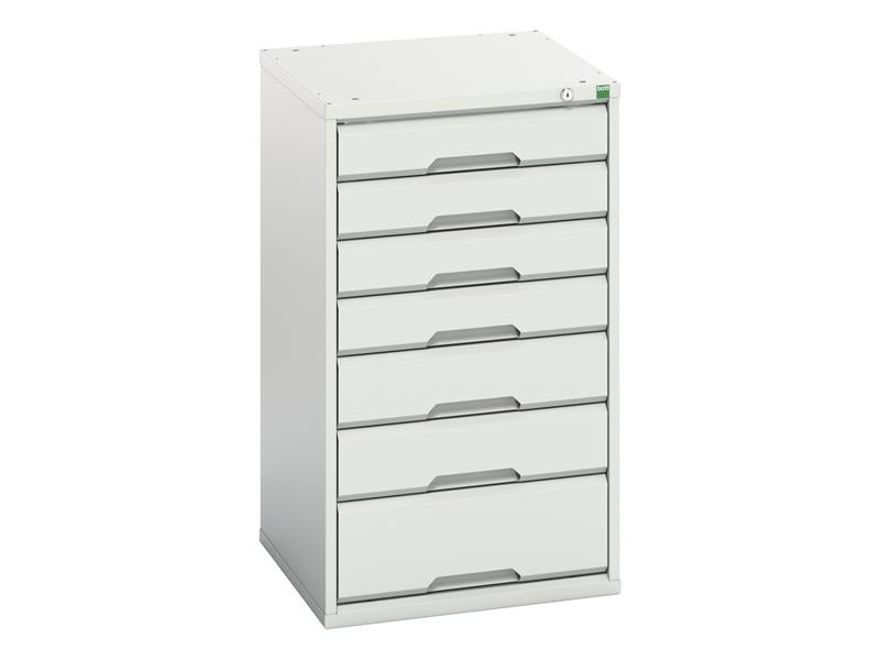Verso 7 Drawer Cabinet 525 x 900mm Light Grey