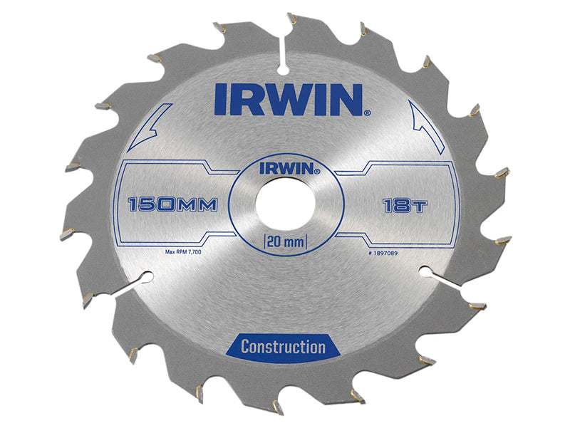 Construction Circular Saw Blade 150 x 20mm x 18T ATB                            
