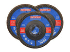 Aluminium Oxide Flap Disc 125 x 22mm Mixed Grit (3 Pack)