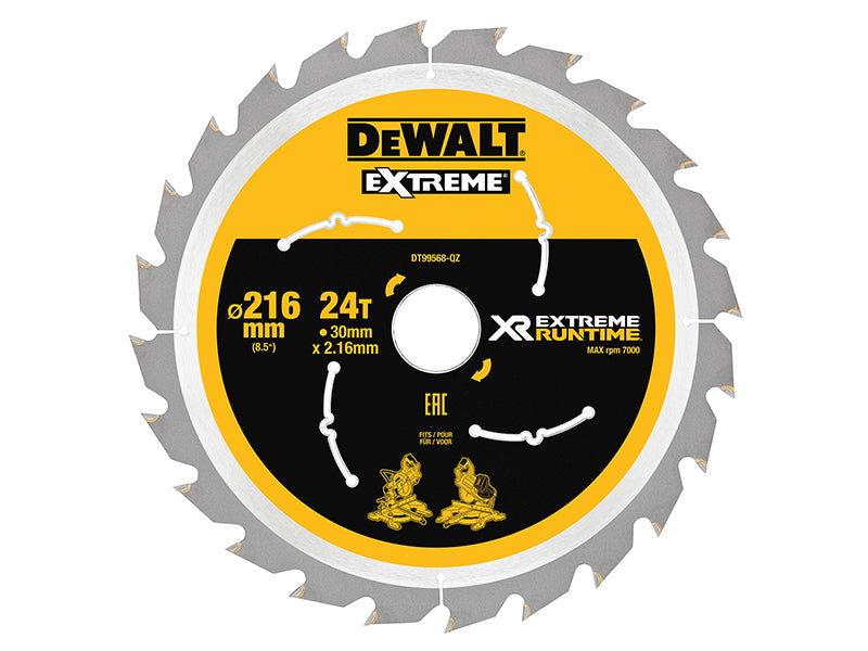 XR FlexVolt Circular Saw Blade 216 x 30mm x 60T