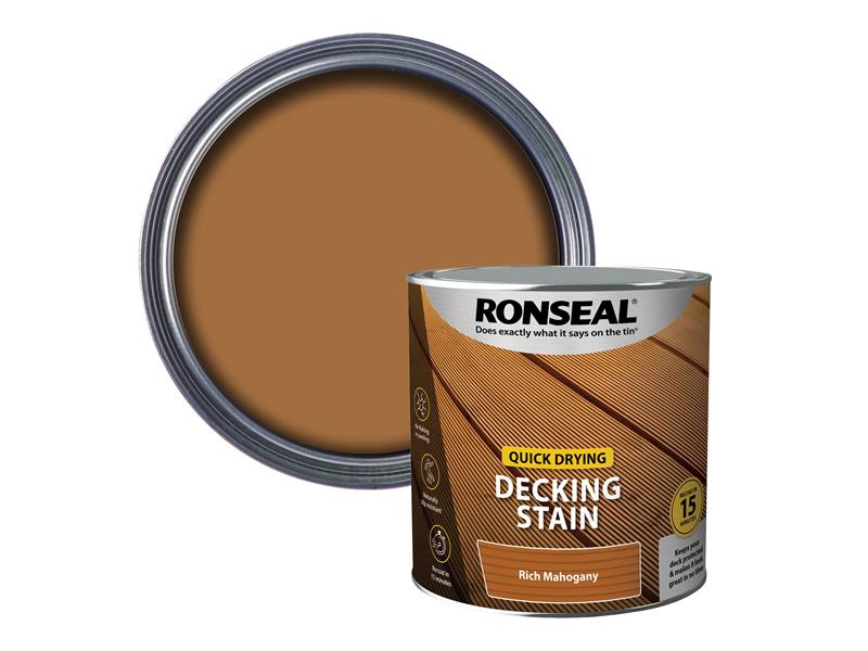 Quick Drying Decking Stain Rich Teak 5 litre