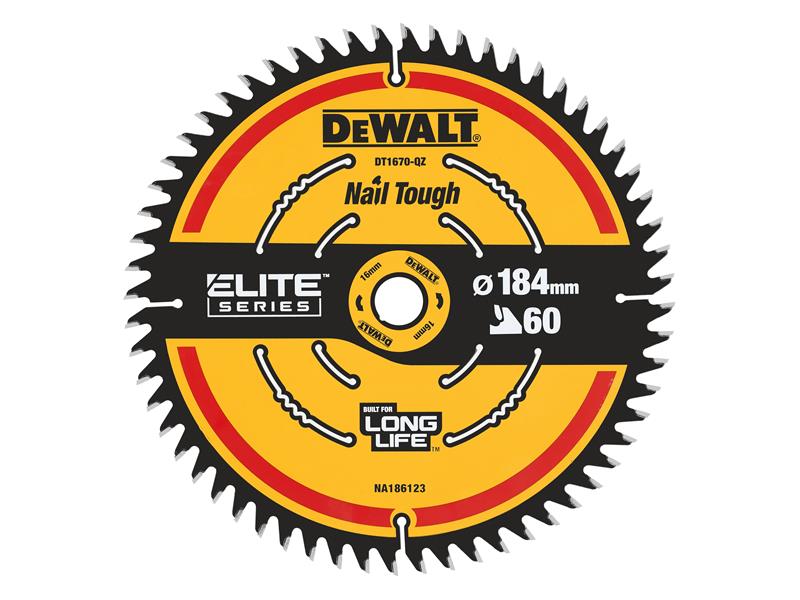 ELITE™ Series Mitre Saw Blade 184 x 16mm x 60T