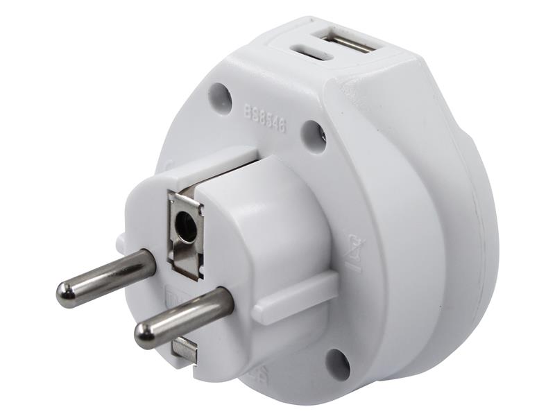 Travel Socket with USB Charger