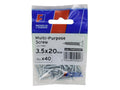 Multi-Purpose Pozi Screw CSK ST ZP 5.0 x 90mm ForgePack 10
