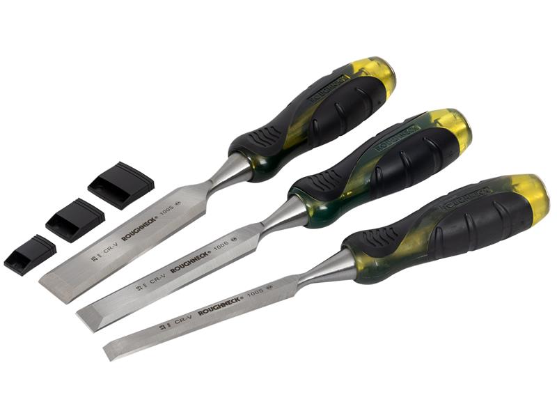 Pro Series Bevel Edge Chisel Set in Canvas Wallet, 5 Piece