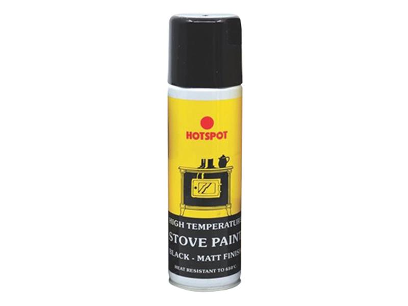 Spray Stove Paint Matt Black 150ml                                              