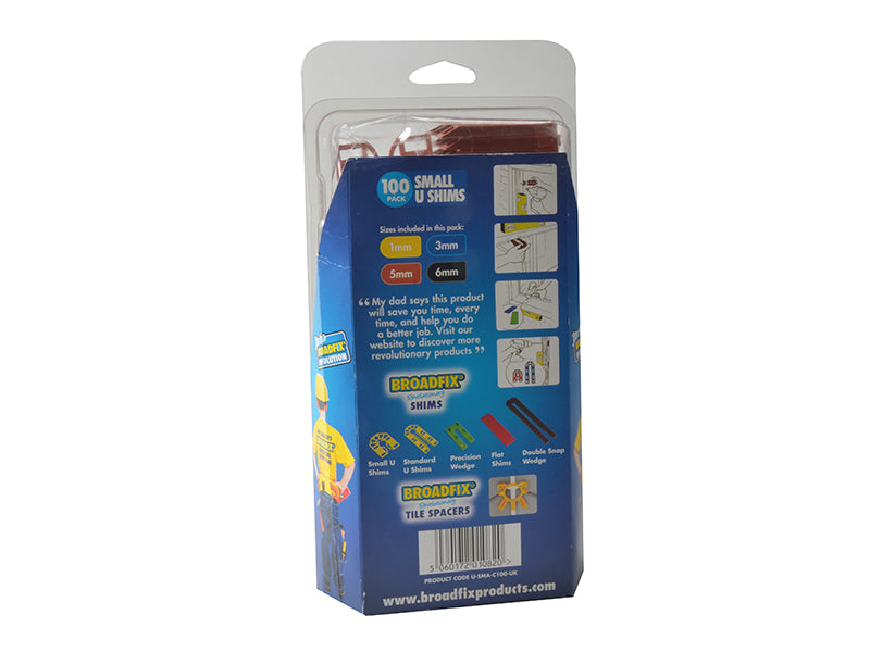 Small U-Shim Mixed Clam (Pack 100)                                              