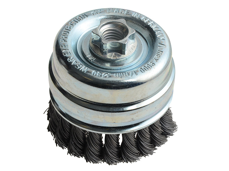 Knot Cup Brush 125mm M14x2.0, 0.50 Steel Wire*