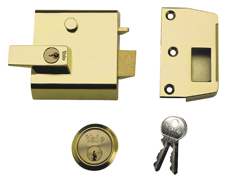 PVCu Window Handle Polished Brass Finish