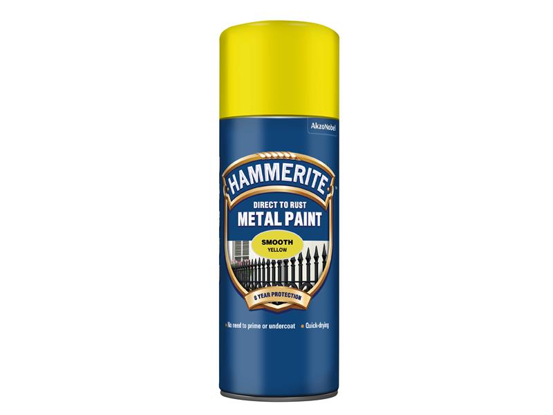 Direct to Rust Smooth Finish Aerosol Yellow 400ml