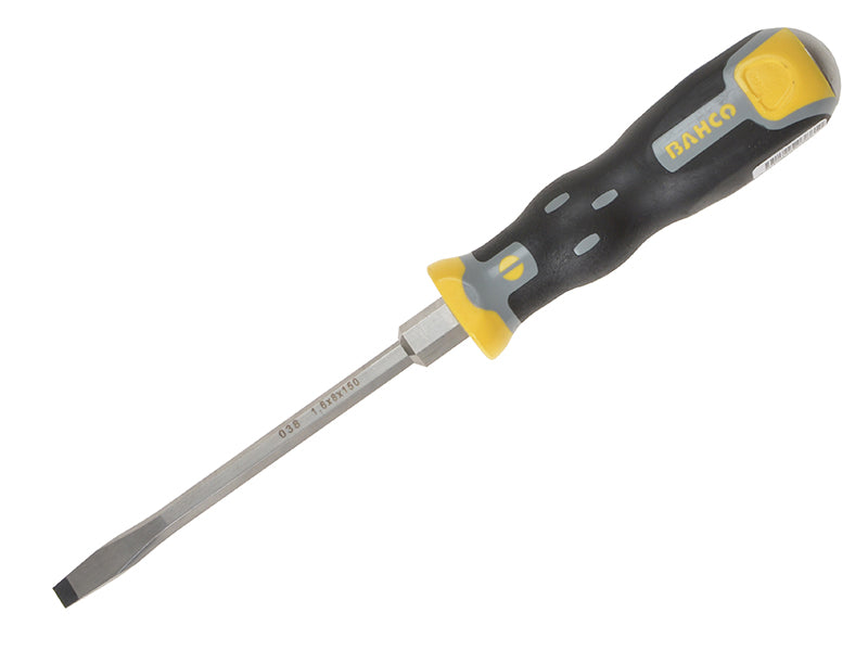 Tekno+ Through Shank Screwdriver Flared Slotted Tip 6.5mm x 125mm               