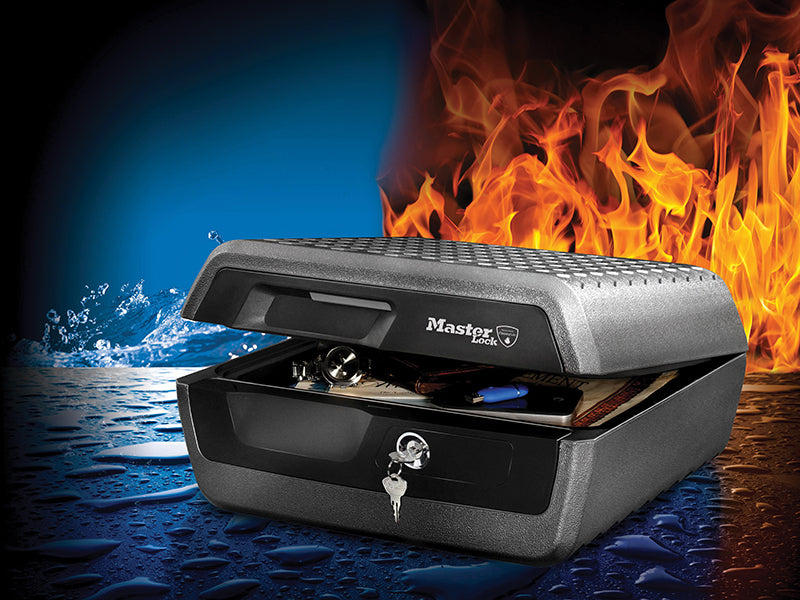 Large Key Locking Fire & Water Chest