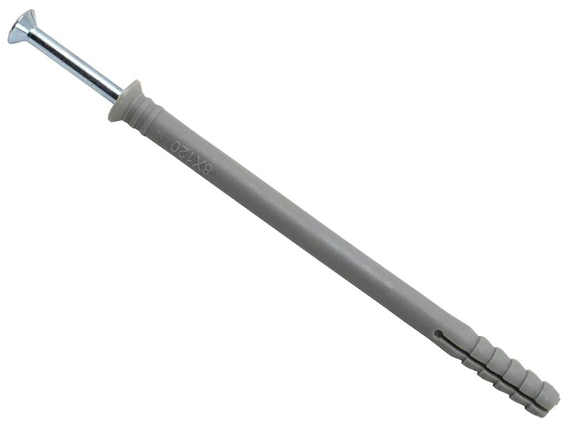 Nylon Hammer-In Fixing 8 x 80mm (100)