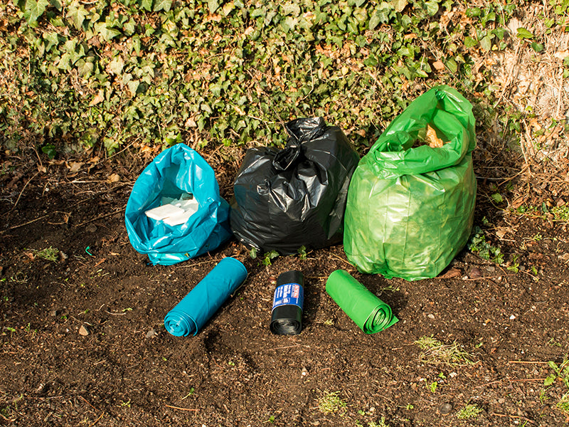 Blue Heavy-Duty Rubble Sacks (Roll 10)                                          