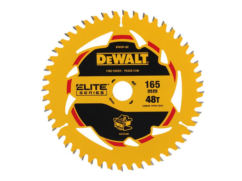 DT4101 Fine Finish Blade 165 x 20mm x 48T
