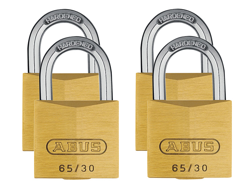 65/40mm Brass Padlock 63mm Long Shackle Keyed Alike 6405