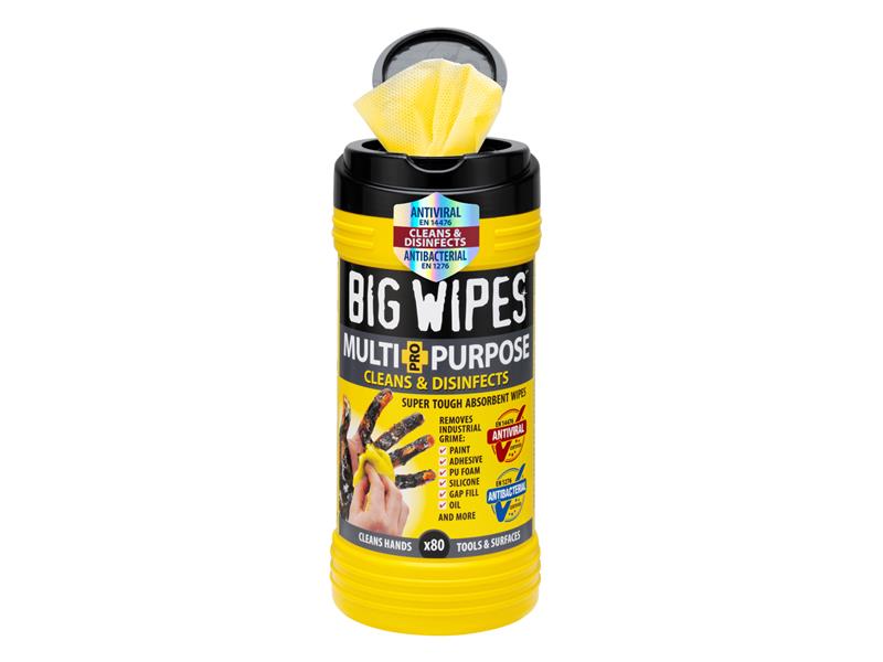 Multi-Purpose Pro+ Antiviral Wipes (Tub 80)                                     