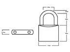 LN60 Lion Range Brass Padlock 60mm