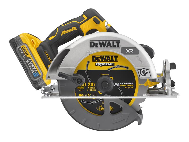 DCS573H2T XR Advantage Circular Saw 190mm 18V 2 x 5.0Ah POWERSTACK™ Li-ion      