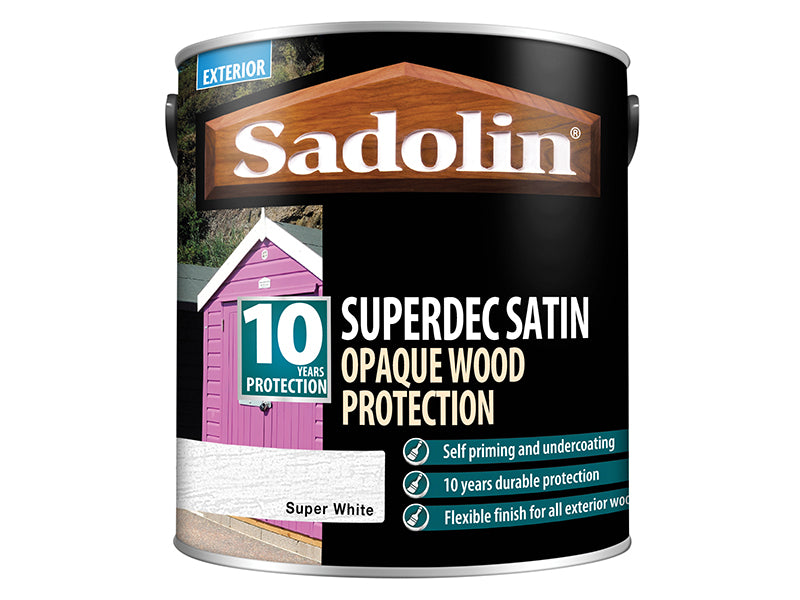Superdec Opaque Wood Protection Black Gloss 5 litre