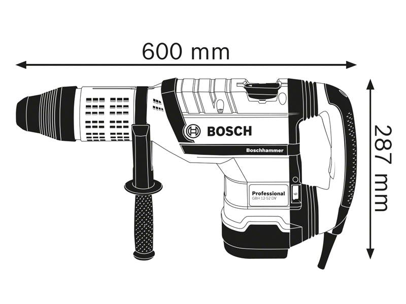GBH 12-52 DV SDS-Max Professional Rotary Hammer 1700W 110V                      