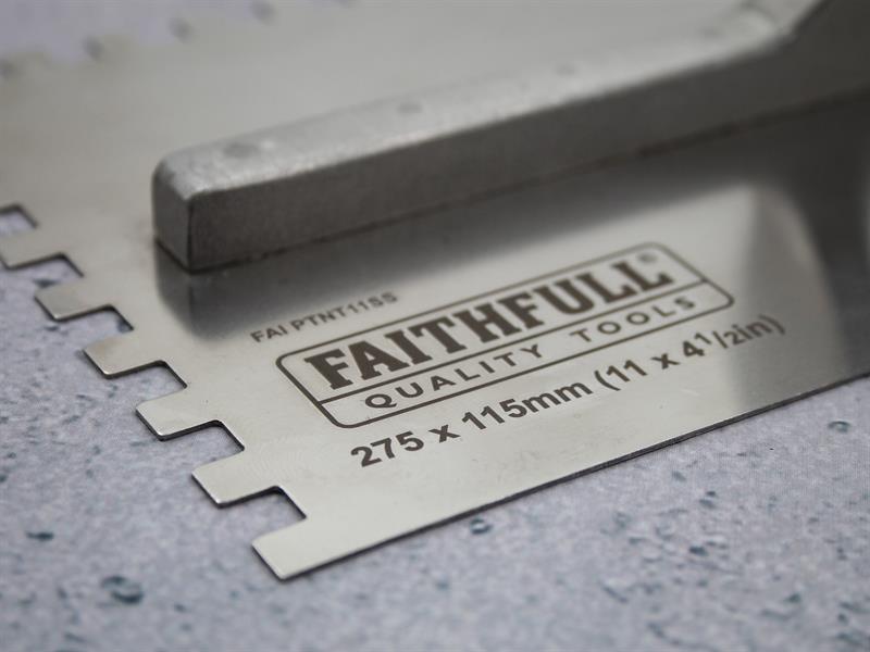 Prestige Notched Trowel 275 x 115mm (11 x 4.1/2in) 6mm Notch                    