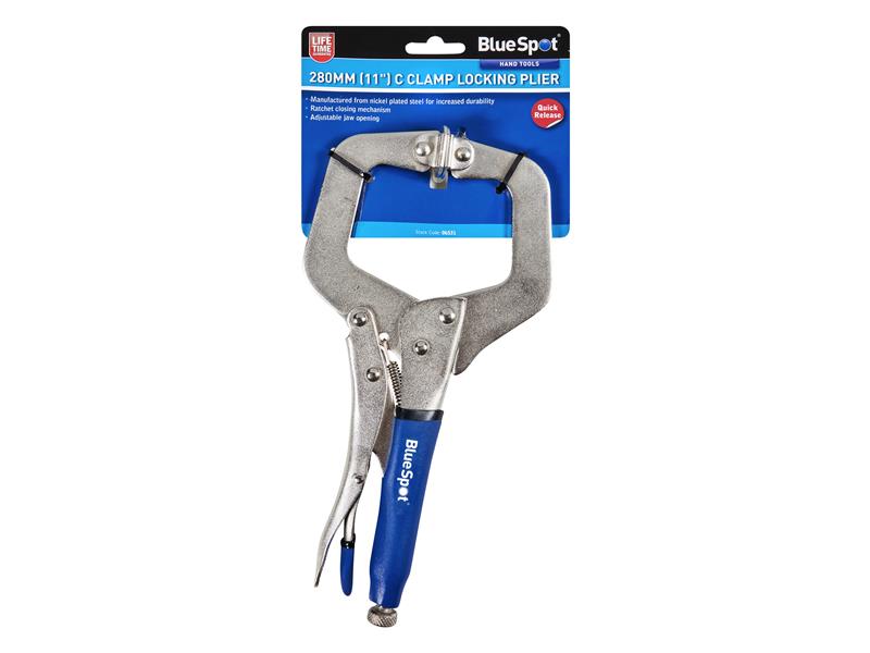 Locking C-Clamp with Swivel Pads 280mm (11in)                                   