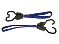 Flat Bungee Flat Cord 46cm (18in) Blue 2 Piece                                  