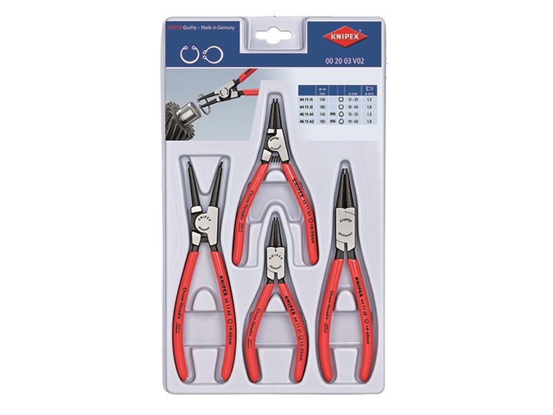 00 20 03 V02 Circlip Plier Set, 4 Piece                                         