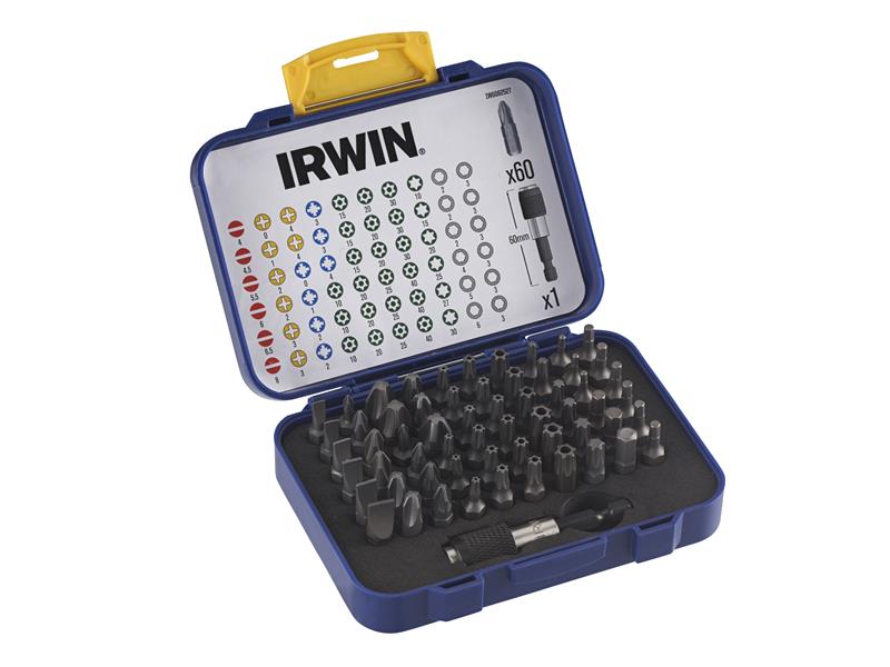 Colour Coded Screwdriver Bit Set, 61 Piece                                      