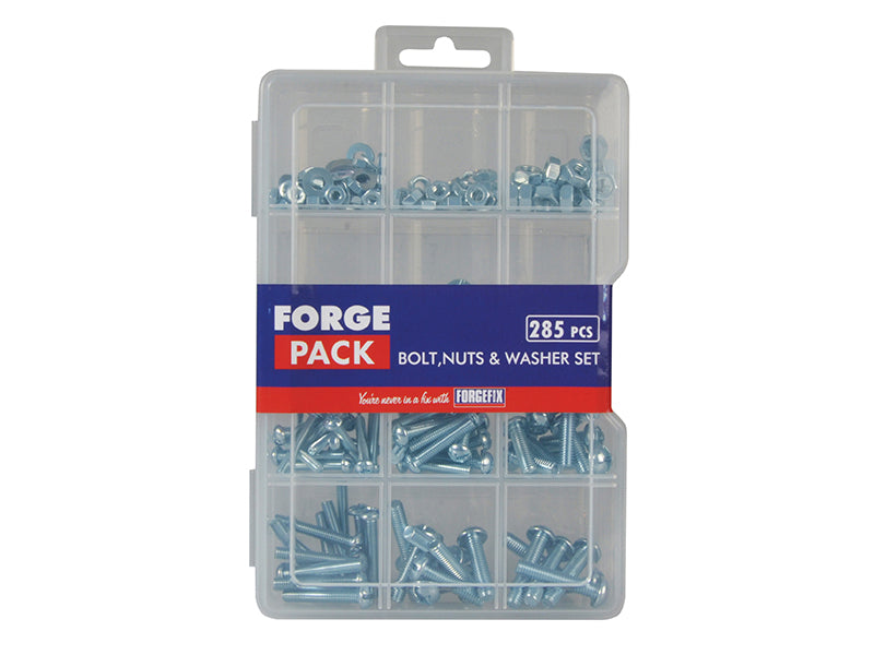 Bolt Nut & Washer Kit ForgePack 285 Piece                                       