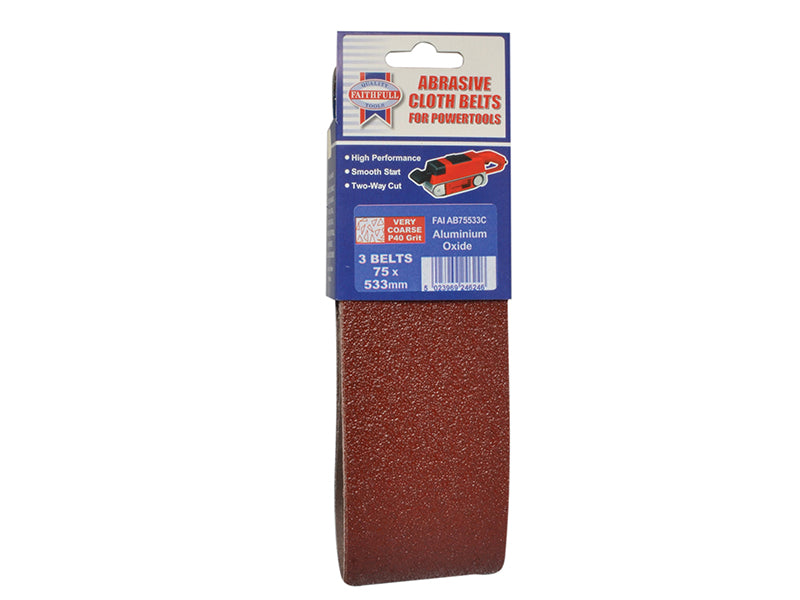 Cloth Sanding Belt 915 x 100mm 80G